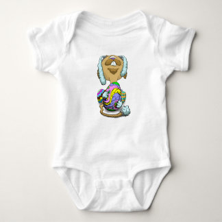 Big Head Easter Cat Baby Bodysuit