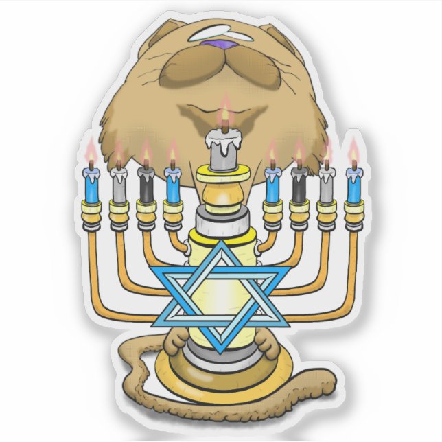 Big Head Hanukkah Cat (Front)