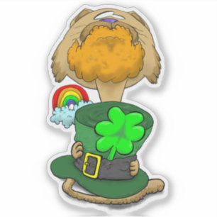 Big Head St. Patrick's Day Cat