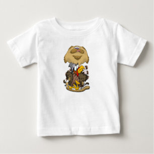 Big Head Thanksgiving Cat Baby T-Shirt