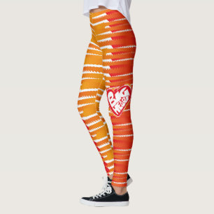 Big heart/Corazon Grande love by Masanser pixelat Leggings
