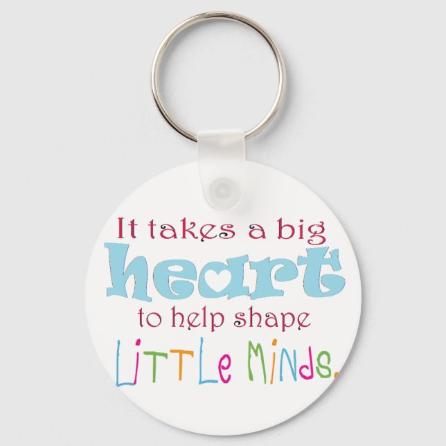 Big Heart: Counsellor:Mentor:Teacher Key Ring (Front)