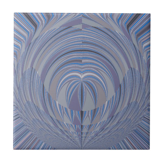 Big Heart Seamless Design Ceramic Tile (Front)