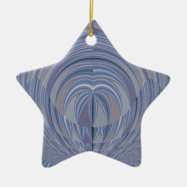Big Heart Seamless Design Ceramic Tree Decoration (Front)