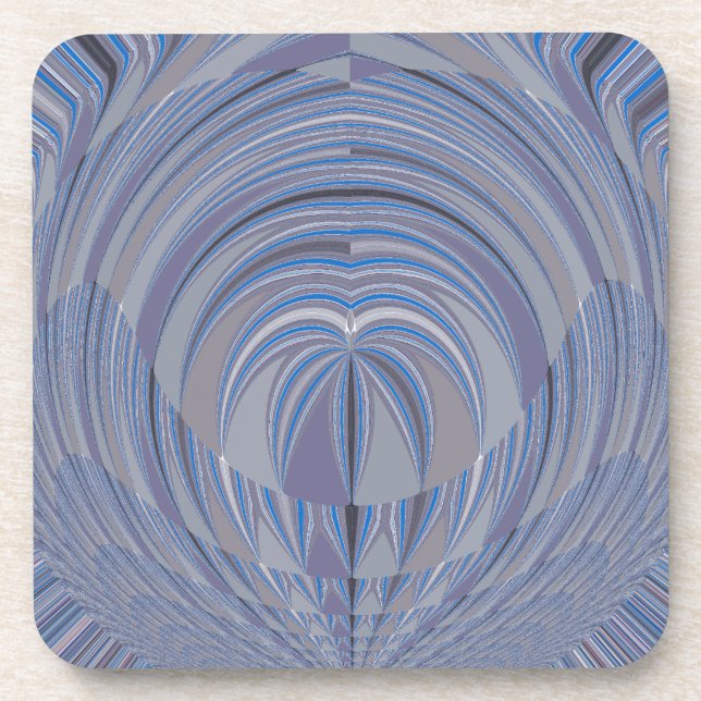 Big Heart Seamless Design Coaster (Front)