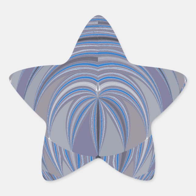 Big Heart Seamless Design Star Sticker (Front)