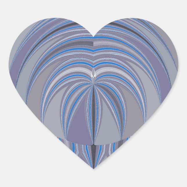 Big Heart Seamless Design Sticker (Front)