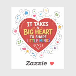 Big Heart Shape Little Minds Teacher Gift