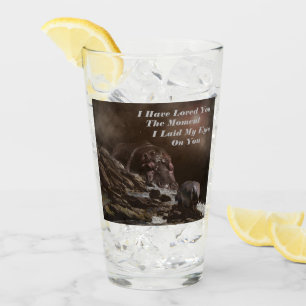 **"Big Heart, Tiny Love: A Giant Hippo’s Affection Glass
