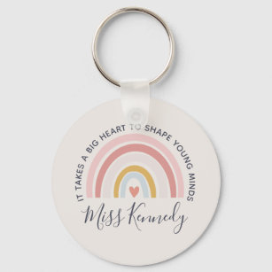 Big Heart to Shape Young Minds Teacher Gift Key Ring