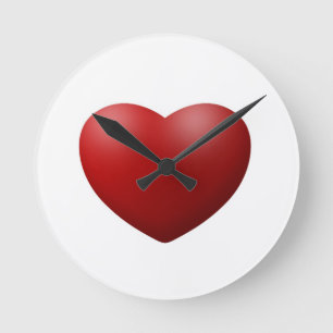 Big Heart Wall Clock