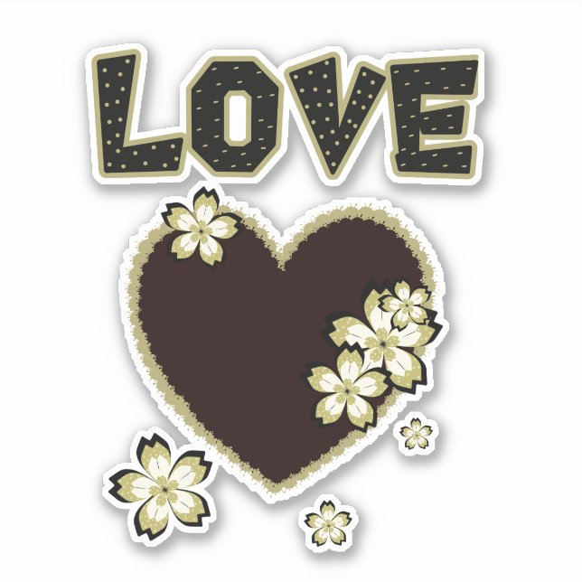 Big heart with flowers (Front)