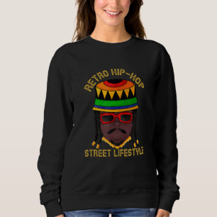 Big Hip Hop Face Aesthetics Retro Hip Hop 90s Sweatshirt