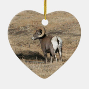Big Horn Ram Ceramic Tree Decoration
