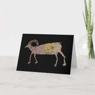 Big Horn Sheep Petroglyph Card