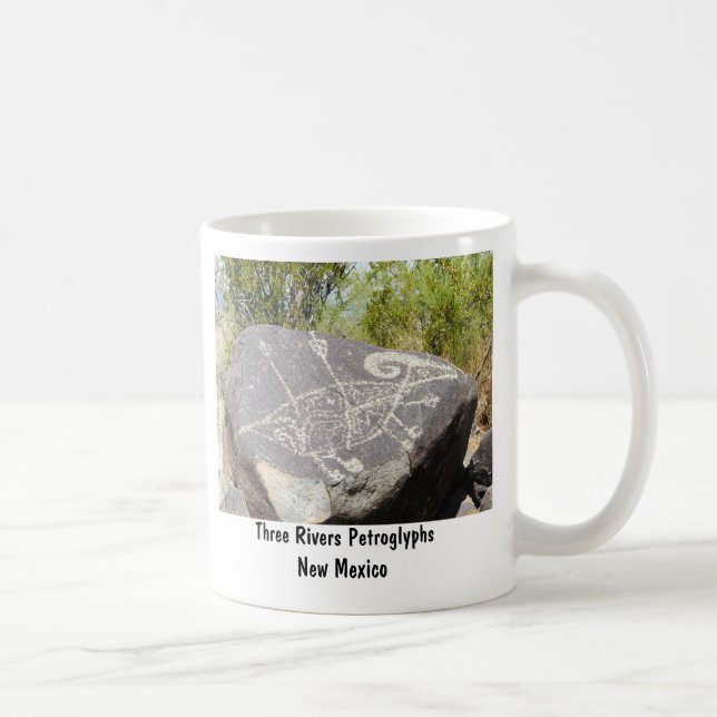 Big horn sheep petroglyph coffee mug (Right)