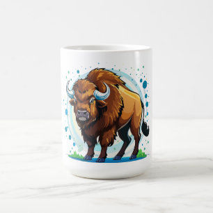 big horned bison coffee mug
