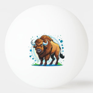 big horned bison ping pong ball