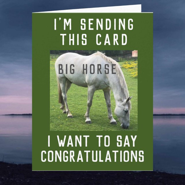 Big Horse Congratulations Card (Creator Uploaded)