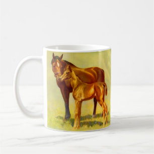 big horse little horse coffee mug