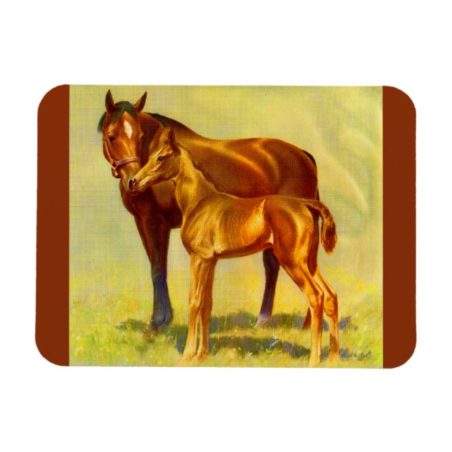 big horse little horse magnet (Horizontal)