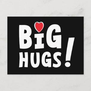 Big hug. Beterschapskaart of voor Valentijnsdag Postcard