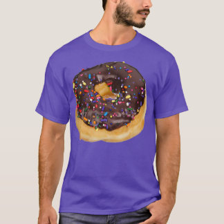 Big Huge Chocolate Frosted Sprinkle Doughnut T-Shirt