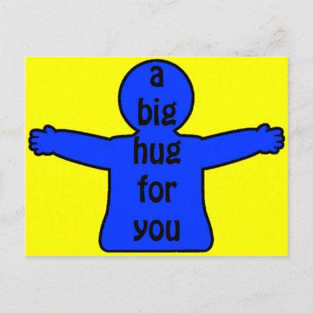 Big Hugs Postcard (Front)