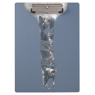 Big Icicle In Blue Sky Clipboard