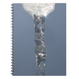 Big Icicle In Blue Sky Notebook