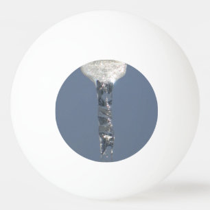 Big Icicle In Blue Sky Ping Pong Ball