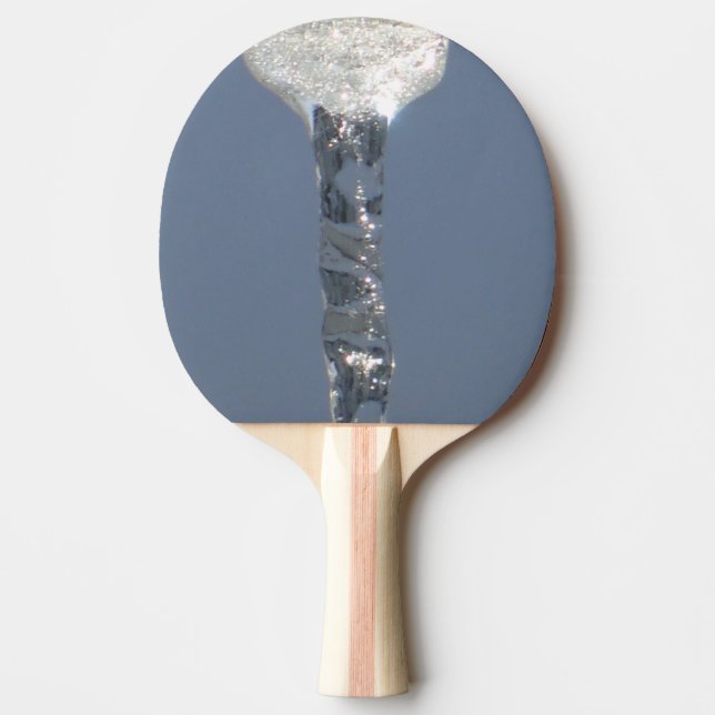 Big Icicle In Blue Sky Ping Pong Paddle (Front)