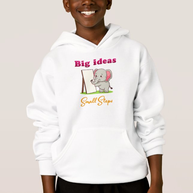 "Big Ideas, Small Steps" elephant animal dreams  (Front)