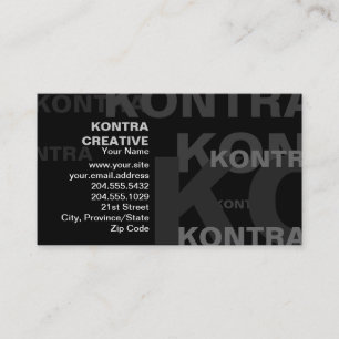 Big Impacting Text Business Card