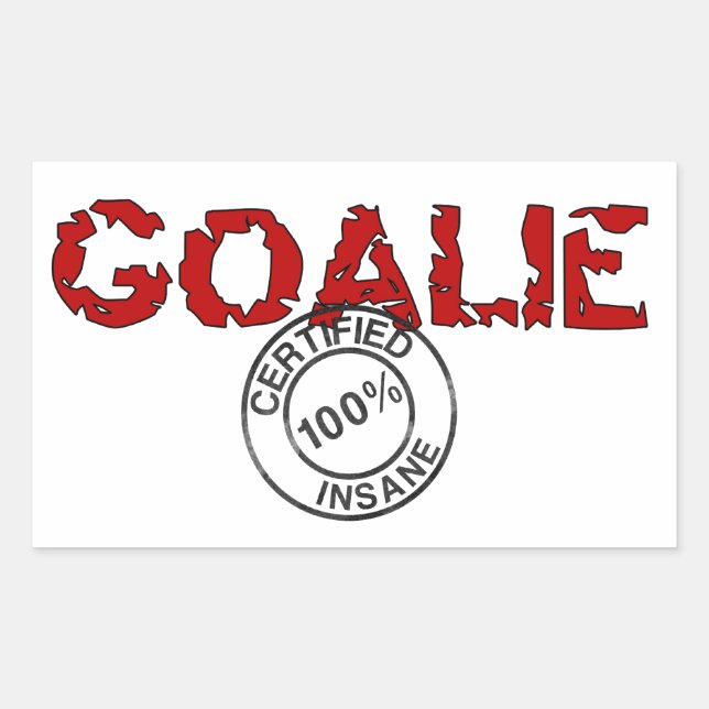Big Insane Goalie Sticker (Front)