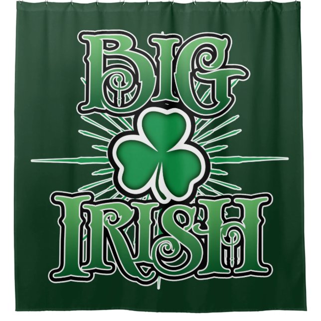 Big Irish Shower Curtain (Front)