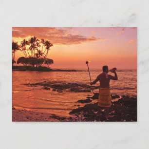 Big Island, Hawaii. Sunset, Big Island Hawaii. Postcard