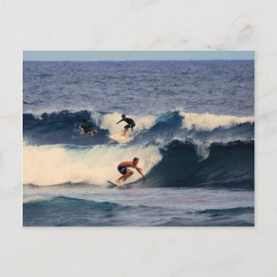 Big Island Hawaii Surfers Postcard