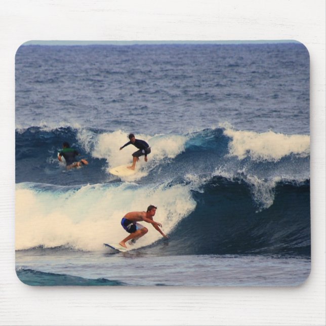 Big Island of Hawaii Surfers Mouse Pad (Front)