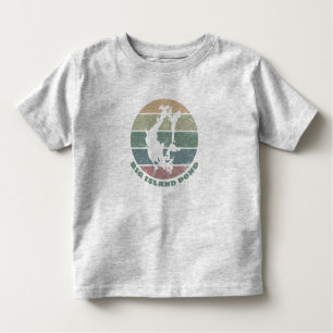 Big Island Pond NH Vintage Retro Lake Emblem Toddler T-Shirt