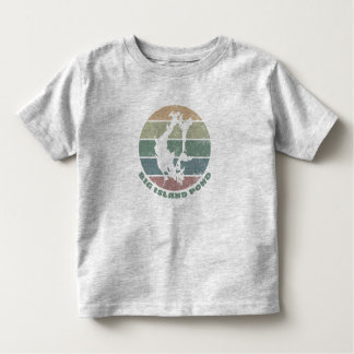 Big Island Pond NH Vintage Retro Lake Emblem Toddler T-Shirt