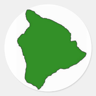 Big island sticker green
