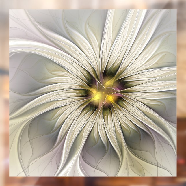Big Ivory Flower, Abstract Modern Fractal Art (Sheet 2)