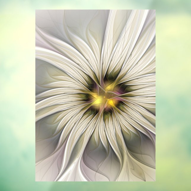Big Ivory Flower, Abstract Modern Fractal Art (Sheet 3)