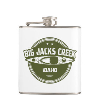 Big Jacks Creek Wild And Scenic River Idaho Kayaki Hip Flask