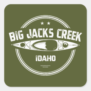 Big Jacks Creek Wild And Scenic River Idaho Kayaki Square Sticker