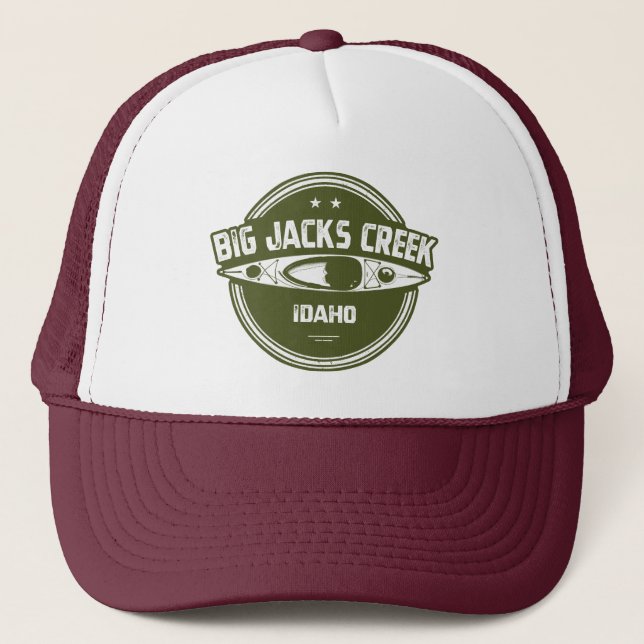 Big Jacks Creek Wild And Scenic River Idaho Kayaki Trucker Hat (Front)