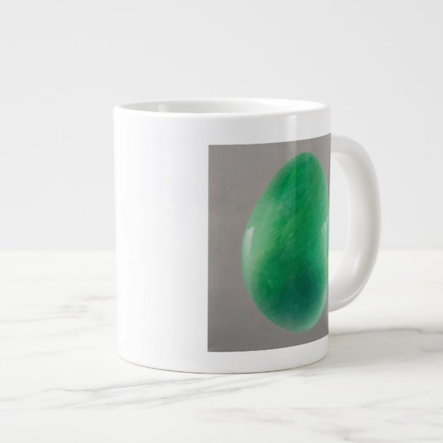 Big Jade Egg Large Coffee Mug (Front Right)