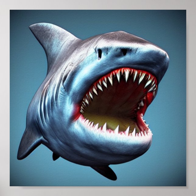 Big Jaws Like Shark Poster (Front)
