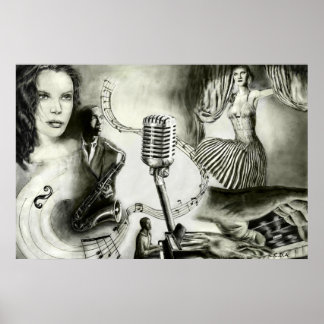 Big jazz 4  36'x24' poster